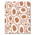 Terracotta Abstract Organic Circles Rug