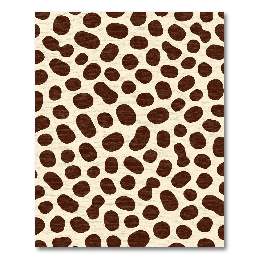 Ivory Brown Irregular Spots Rug