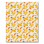 Yellow Red Abstract Blob Harmony Rug