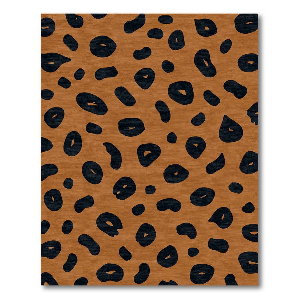 Brown Black Animal Spots Rug