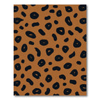 Brown Black Animal Spots Rug