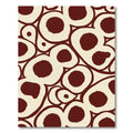 Crimson Organic Cell Clusters Rug