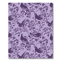 Purple Birds Floral Woodland Scene Rug