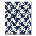 Navy Ivory Interlocking Abstract figures Rug