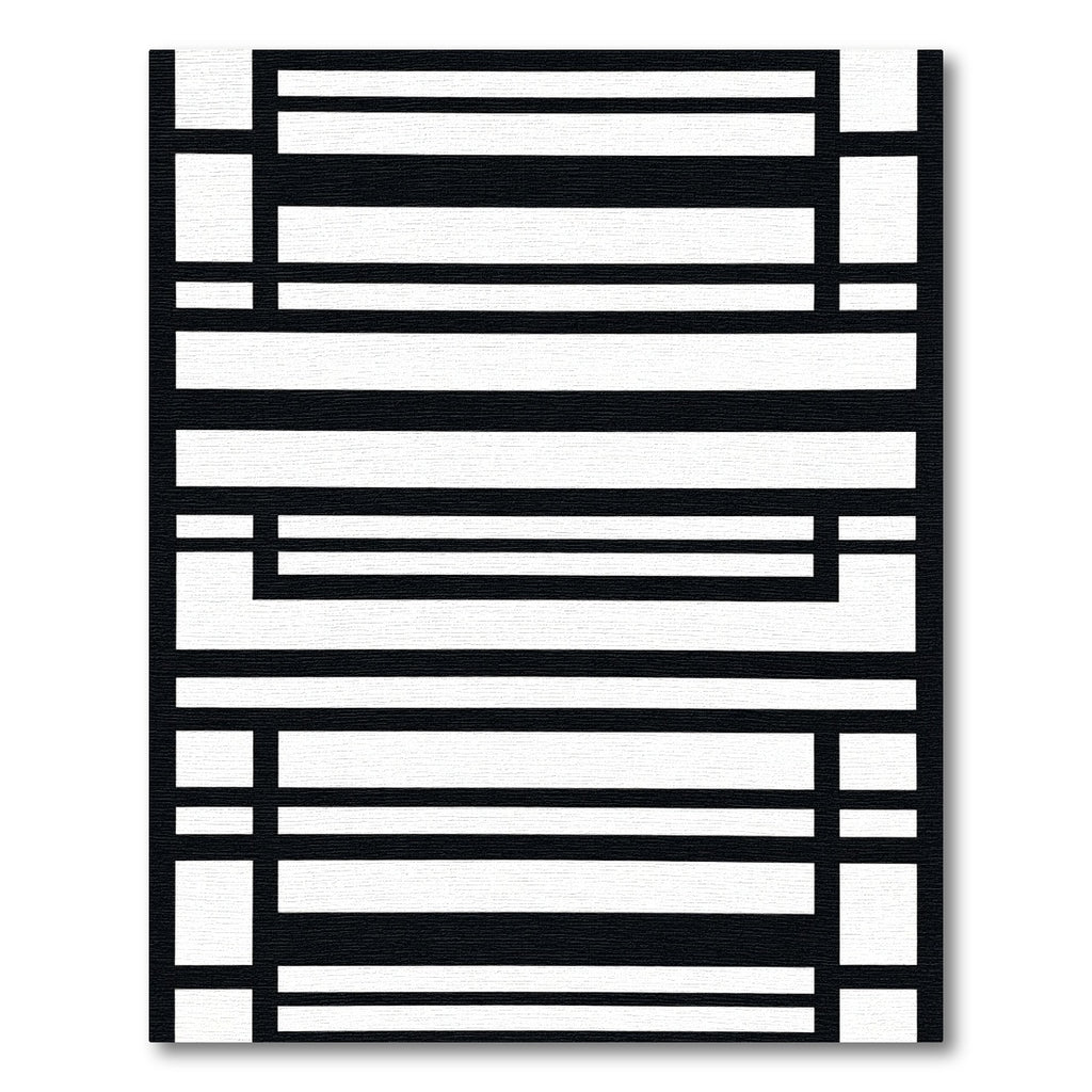 Monochromatic Modern Rectangular Grid Rug