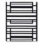 Monochromatic Modern Rectangular Grid Rug