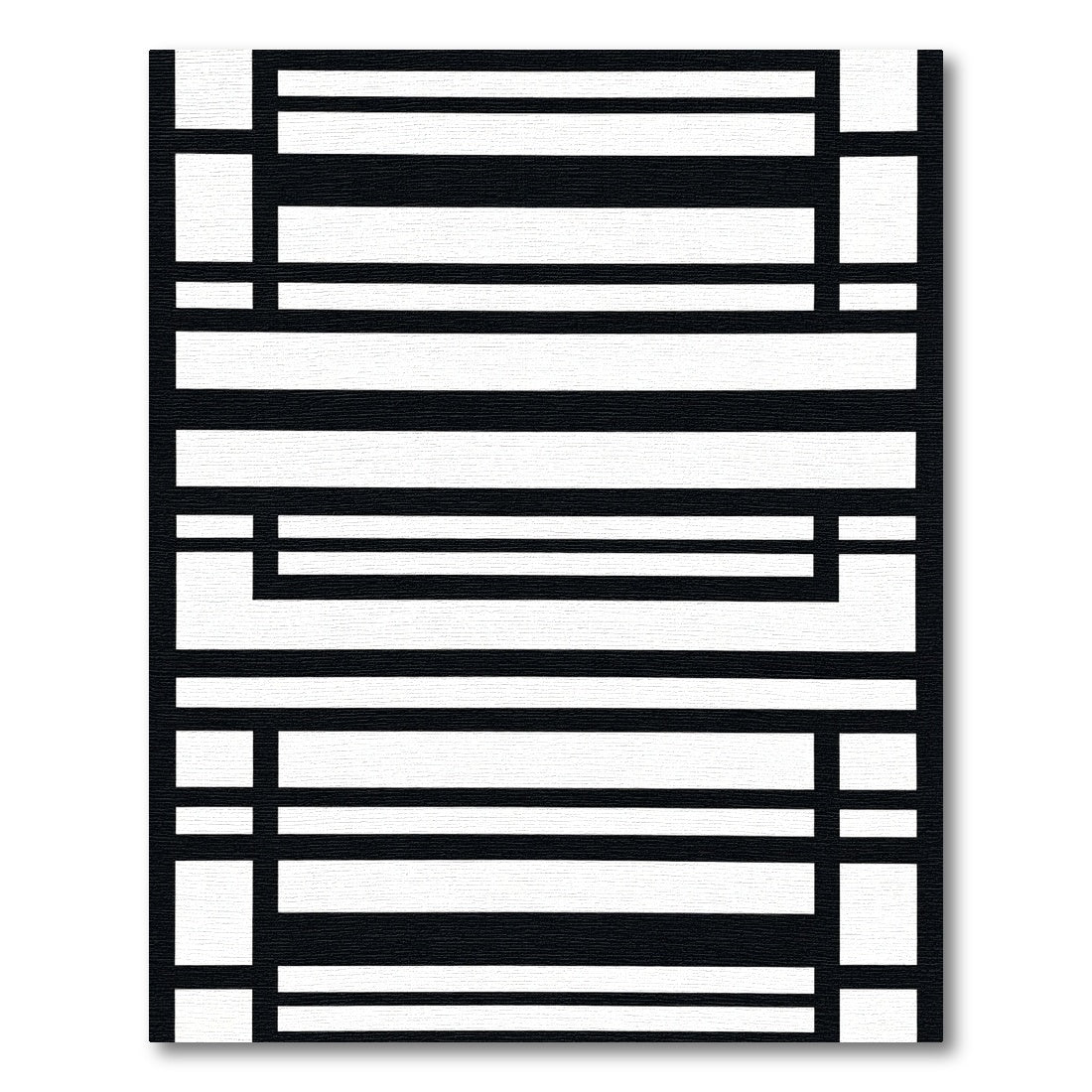 Monochromatic Modern Rectangular Grid Rug