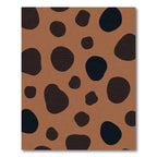 Brown Black Organic Spots Rug