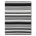 Bold Black White Stripe Harmony Rug