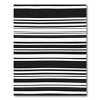 Bold Black White Stripe Harmony Rug