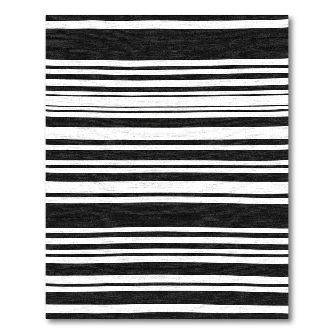 Bold Black White Stripe Harmony Rug