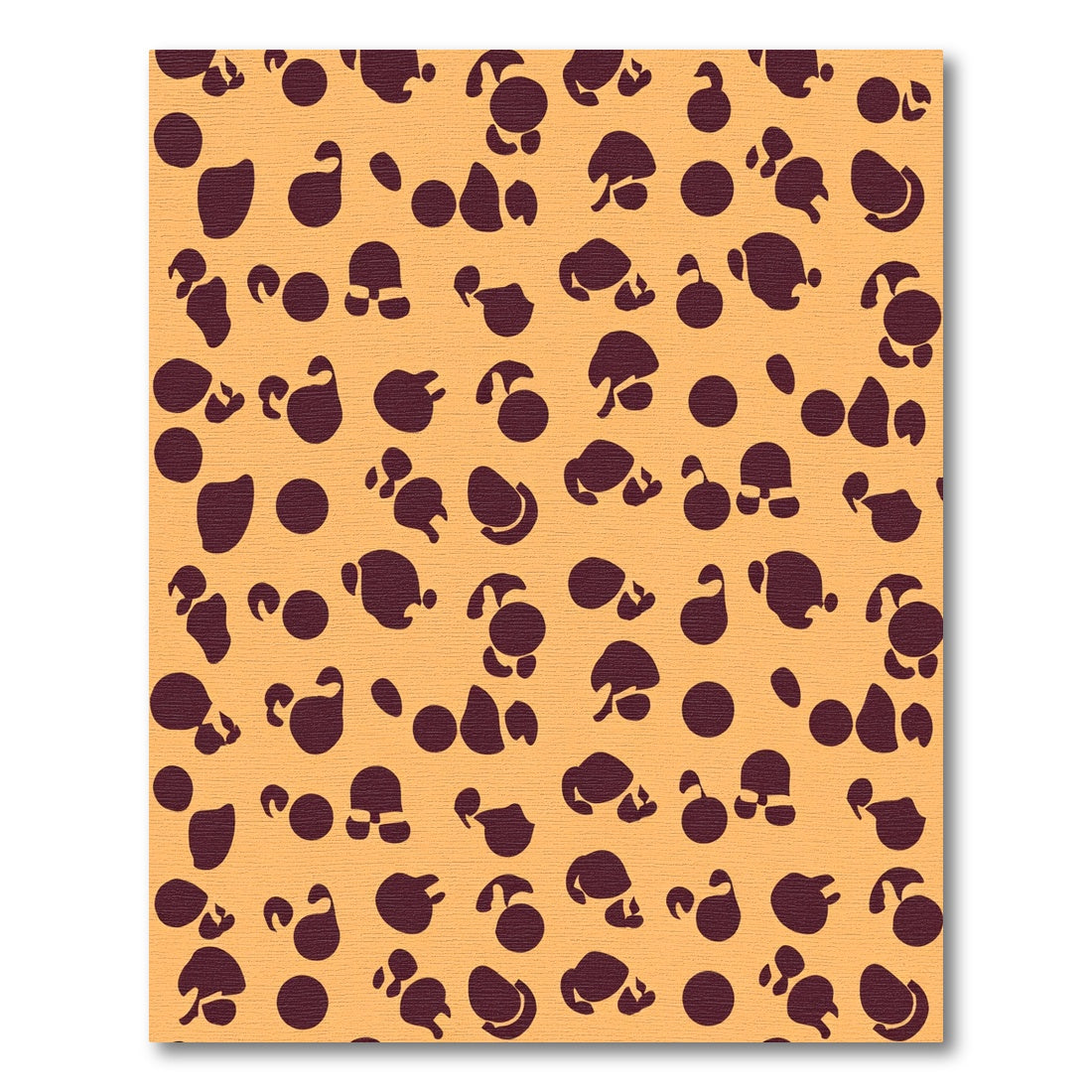 Burgundy Spot Scatter Pattern Rug