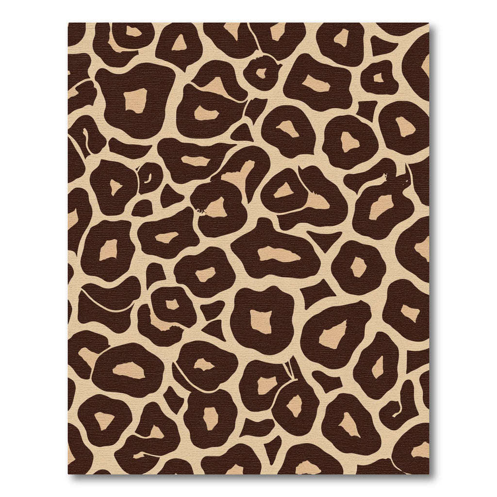 Brown Beige Leopard Spots Rug