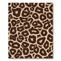 Brown Beige Leopard Spots Rug