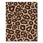 Brown Beige Leopard Spots Rug