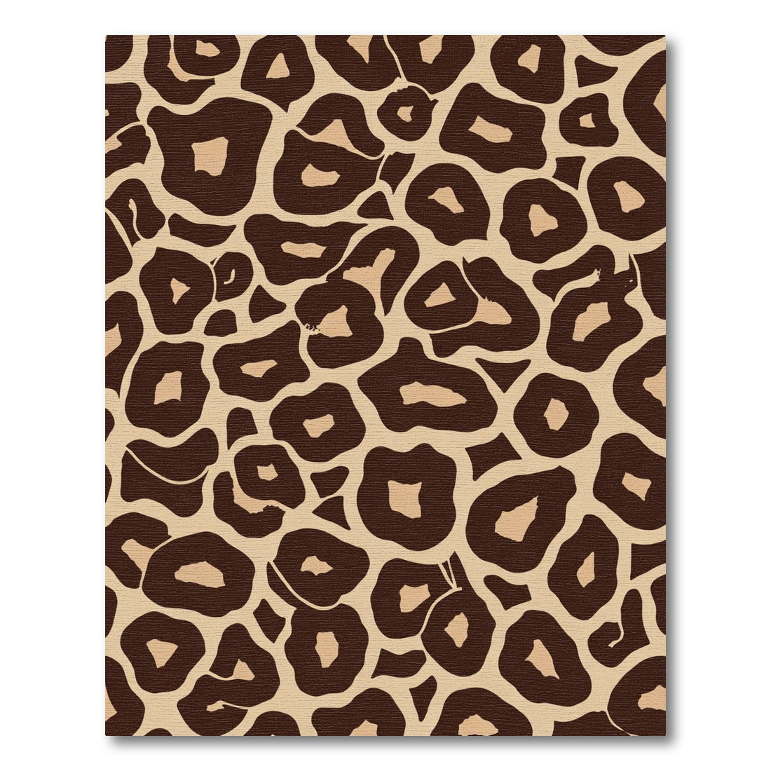 Brown Beige Leopard Spots Rug