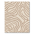 Earthy Nude Organic Sinuous Lines Rug