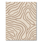 Earthy Nude Organic Sinuous Lines Rug