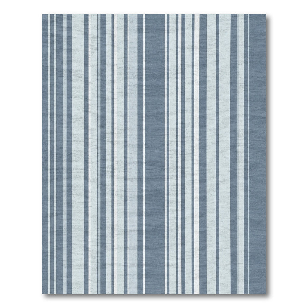 Cool Blue Vertical Stripe Rug