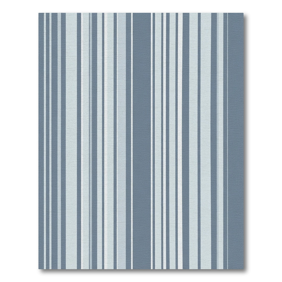 Cool Blue Vertical Stripe Rug
