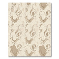 Earthy Abstract Swirl Vine Rug