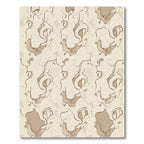 Earthy Abstract Swirl Vine Rug