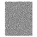 Black White Organic Spot Rug