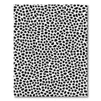 Black White Organic Spot Rug