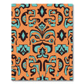 Muted Orange Abstract Tribal Medallion Rug