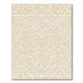 Buff Zigzag Geometric Textured Rug