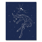 Celestial Geometric Animal Constellation Rug
