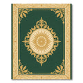 Emerald Golden Sun Medallion Border Rug