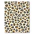 Cheetah Spot Texture Black Brown Cream Rug