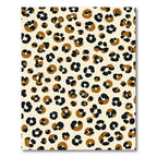 Cheetah Spot Texture Black Brown Cream Rug