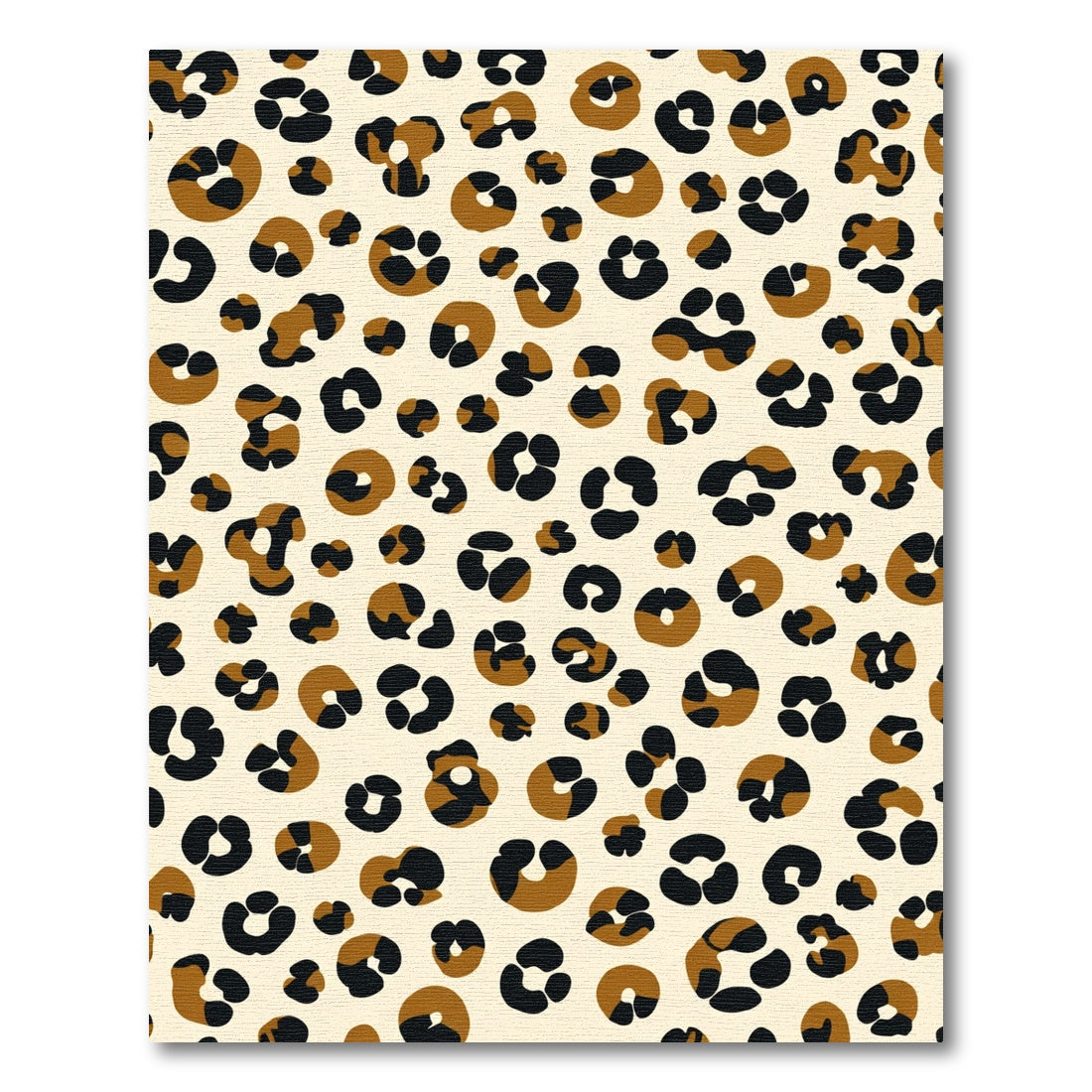 Cheetah Spot Texture Black Brown Cream Rug