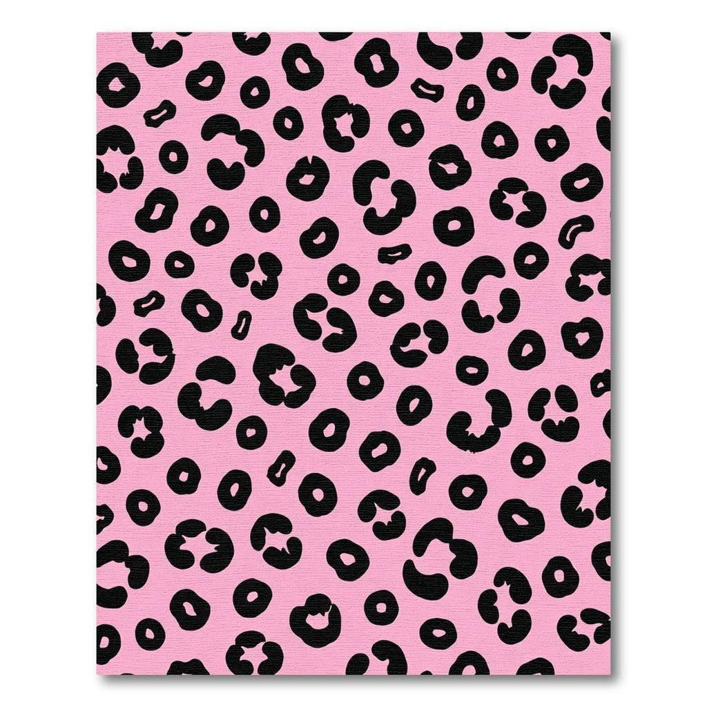 Pink Black Spotty Spots Rug