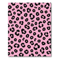 Pink Black Spotty Spots Rug