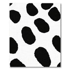 Black White Spot Ovular Rug