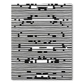 Monochromatic Horizontal Stripe Abstract Rug