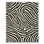 Bold Black Cream Zebra Stripes Rug