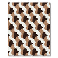 Brown and Cream Organic Camouflage Rug