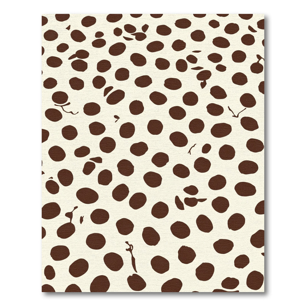 Cream Brown Polka Dot Scatter Rug