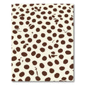 Cream Brown Polka Dot Scatter Rug