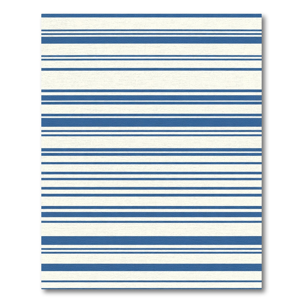 Classic Blue White Striped Rug