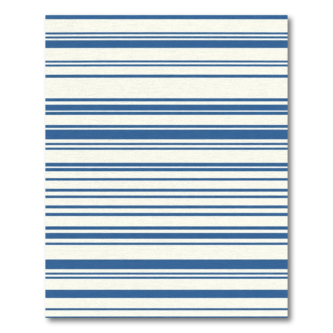 Classic Blue White Striped Rug