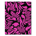 Hot Pink Abstract Organic Swirls Rug