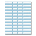 Soft Blue White Horizontal Stripe Rug