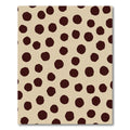 Dark Brown Polka Dot Pattern Rug