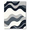 Monochromatic Wavy Landscape Rug
