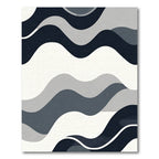 Monochromatic Wavy Landscape Rug